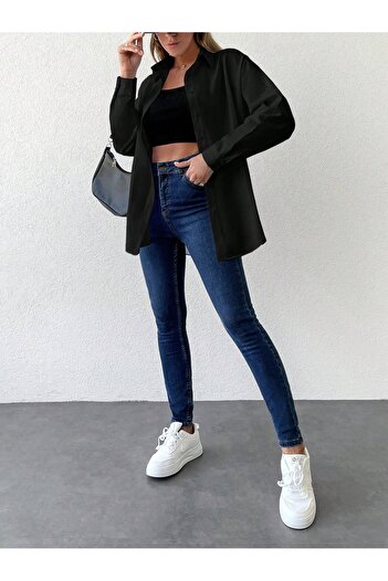 Basko fashion ΜΑΥΡΟ ΠΟΥΚΑΜΙΣΟ ΠΛΑΤΥ ΣΑΛΑΣ