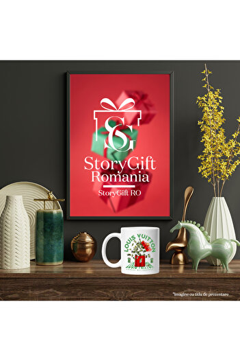 StoryGift Romania _Louis Vuitton_ Mug - Millionaire's Gift, 330ml, Ceramic with White Handle, With White Handle