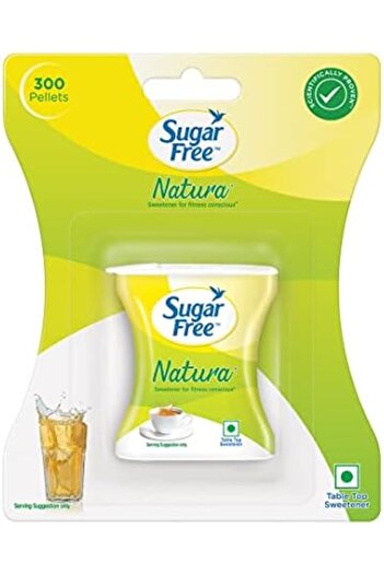 SUGARFREE ناتورا خالي من السكر، ٣٠٠ حبة | آمن ١٠٠٪ | المُحلي رقم ١ في الهند | مُثبت علميًا ومُختبر