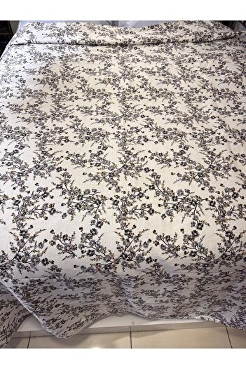 ŞENER HOME Plum Branch Pattern Printed 200X240 Cm. Double (Battal) Single Pike