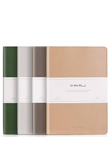 Deli Office Notebook A5 96 Pages Ruled Faux Leather Cover Assorted Colors Deli