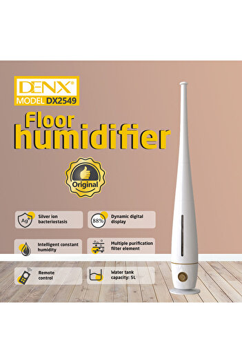 Denx مرطب هواء 5 لتر مع جهاز تحكم عن بعد DX2549