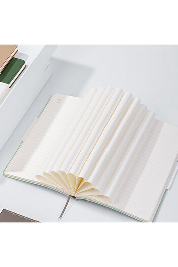 Deli Office Notebook A5 96 Pages Ruled Faux Leather Cover Assorted Colors Deli