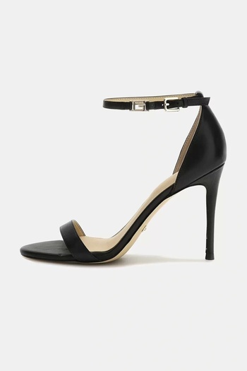 Guess Kabail3 Women's Black Leather Sandals Fl8Killea03-Black
