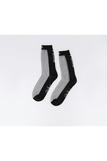 Puma Women Sg Transparancy Top Sock, Black and Gray