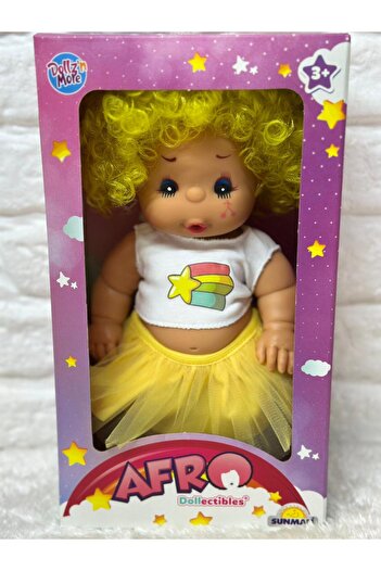 Sunman Dollz'n More Afro Şirin Kokulu Işıltılı Et bebek 25cm