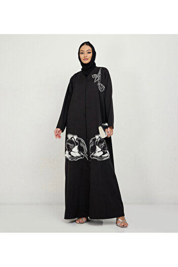 Rosette Abaya White Flowers Foliage