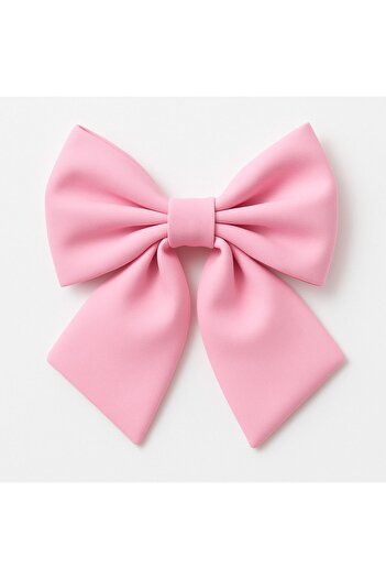 MakeWell Plain Plain Fabric Colorful Clip Bow Design Hair Clips