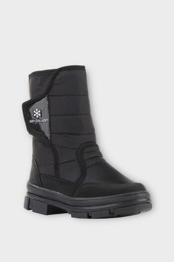Liger Durable, Waterproof, Orthopedic, Velcro, Children's Snow Boots BLACK