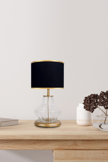 MINIMAL ETICARET VE BILGI TEKNOLOJILERI Prestige Gold - Black - Glass Lampshade