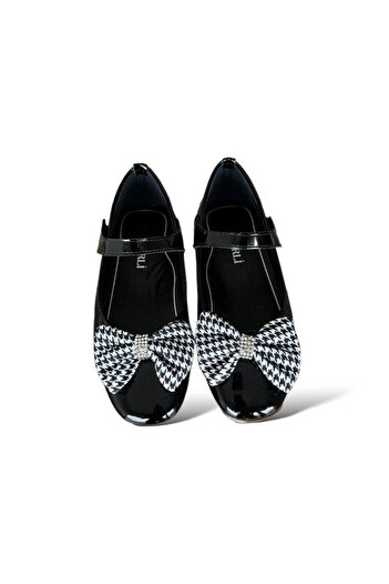 Liger Girl's Black Ballerina Shoes