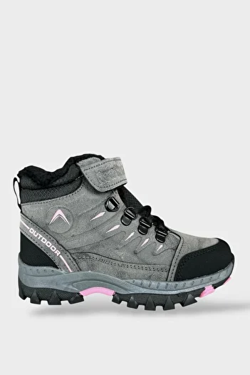 Liger Velcro Zippered Wool Inside Cold Proof Outdoor Daily Παιδικές Μπότες ΚΑΠΝΙΣΜΕΝΟ - ΡΟΖ