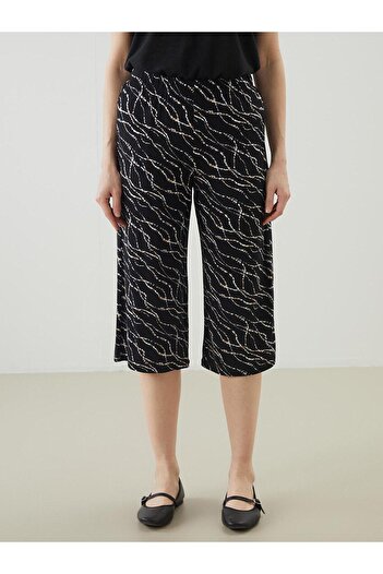 LC Waikiki Lcw Grace Patterned Women's Capri with Elastic Waist (S5)