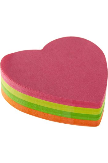 STOREMAX Polysight Sticky Note Holder 70 X 70 Mm, Heart Trendzap 467437