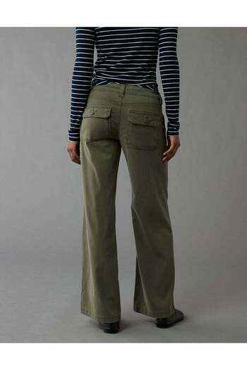AMERICAN EAGLE AE Stretch Low-Rise Baggy Wide-Leg Pant