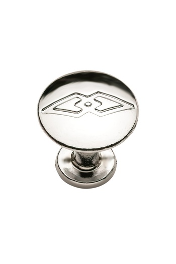 flores Buton mobila, din metal, crom cu romb, R-3105