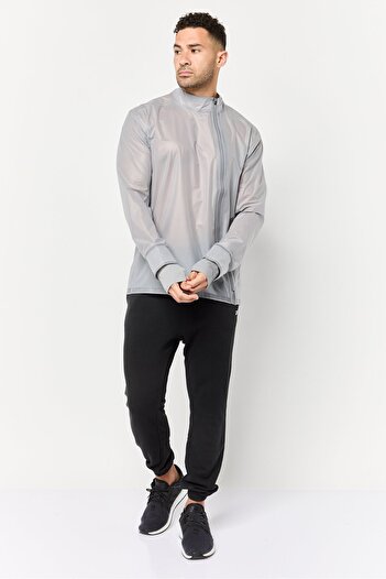 hoka Men Sportswear Fit Long Sleeves Training Jacket, Grey