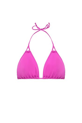 AQUAVİVA Women's Lilac Stella Halterneck Drawstring Triangle Bikini Set