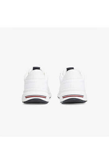 Tommy Hilfiger Lightweight Rwb Knit Erkek Beyaz Sneaker