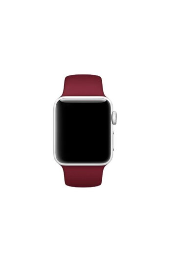 REDz Accessories Sport Band for Apple Watch, Silicone, Burgundy - 38/40/41 mm, Large