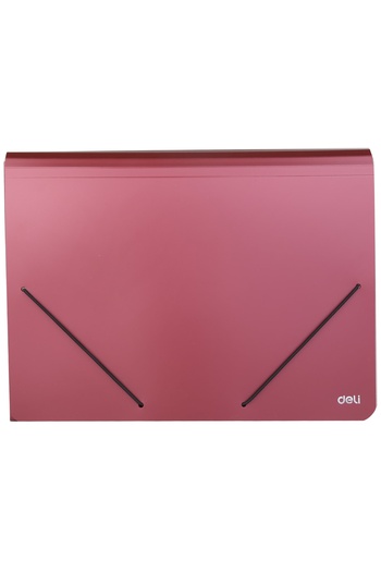 Deli Plastic Button Folder A4 Neon Colors Deli