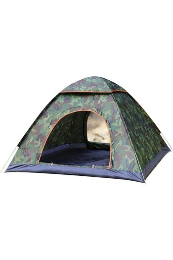 Yelajoy 3-4 PersonFoldable Camping Tent,Pop-Up Dome,With Tent Pegs,Waterproof,Breathable,210x130x210cm