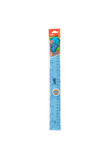 Deli Ruler 30cm Flexible Colored Deli