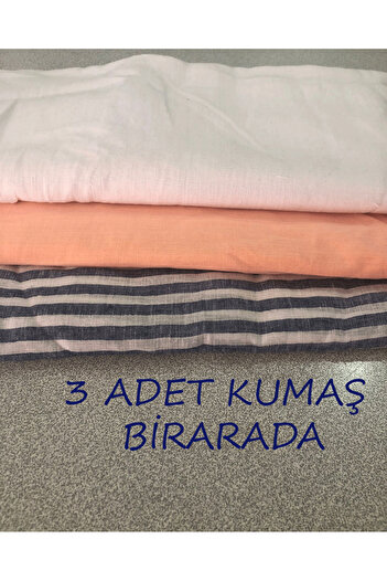 turkanlarhome Linen 1 Meter Piece Fabrics (3 Colors Available)