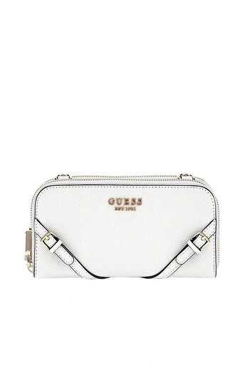 Guess Bramina Crossbody Organizer Women's White Mini Bag Hwzg9636790-Whi