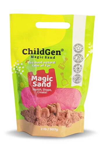 ChildGen Doğal Kinetik Kum Refill Paket 907gr - Pembe