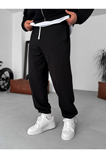 BYBASICMAN Black Basic Stopper Tracksuit Ke-7018