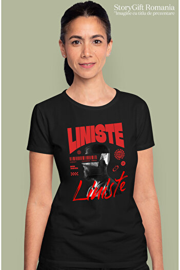 StoryGift Romania Tricou Femei cu Chip Uman Barbat Cu Barba Scari Batranete Liniste Motivational c,Black_L