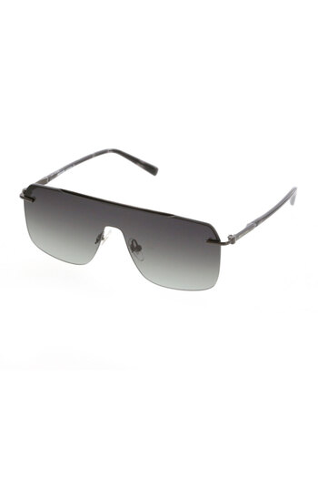 Mustang Men's Smoked Organic (Uv) Glass Steel Nilör (Half Frame) Curved Classic Sunglasses Mu2298 02 131-