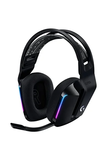 logitech G733 Black 7.1 Surround Rgb Lightspeed Wireless Gaming Headset with Microphone 981-000864