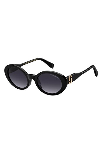 Marc Jacobs Kadın Siyah-füme Organik Degrade (UV) Cam Kemik Kapalı Çerçeve Tasarım Güneş Gözlüğü Mj0792/f/s 807