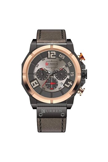 Curren Men's Elegant Watch Curren Aquarider, Brown-Rose Gold