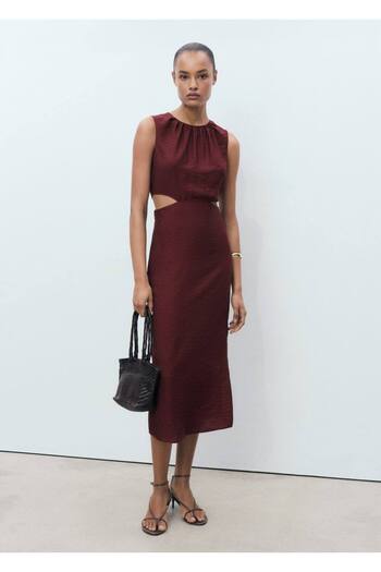 MANGO Woman Rochie cu model decupat