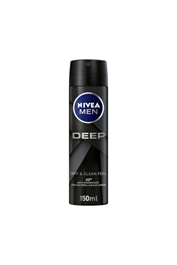 NIVEA Men Deep Dry & Clean Feel Deodorant Spray - 150ml