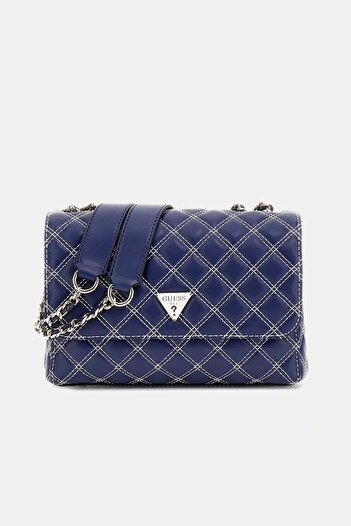 Guess Cruise Vibe Cnvrtble Xbdy Flap Women's Navy Blue Crossbody Bag Hwqg9649200-Nvw