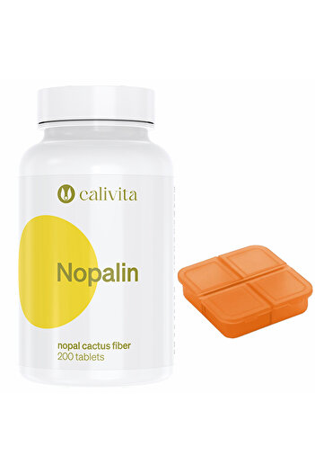 Calivita International Nopalin Dietary Supplement Set + Pill box recommended for (200 tablets) - Calivita