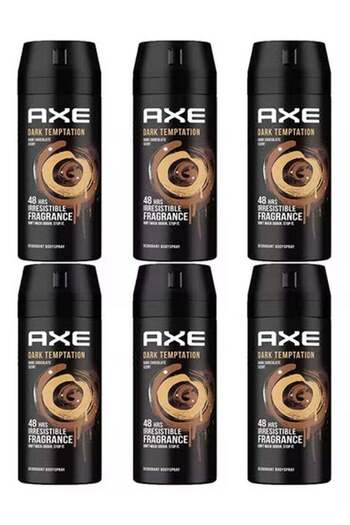 Axe Pack Of 6 Dark Temptation Deodorant Body Spray 6x150ml