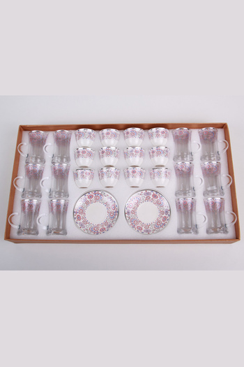 Generic Tea and coffee cups set with saucers