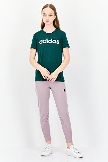 adidas Women Sportswear Fit Short Sleeves Outdoors T-Shirt, Dark Green