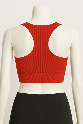 Serra Half Tank Top Sports Bra Bustier Blouse Sleeveless Badi
