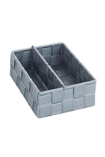 Saban 2 Compartments, Kitchen Organizer Basket Gray 13 X 6 X 18 cm