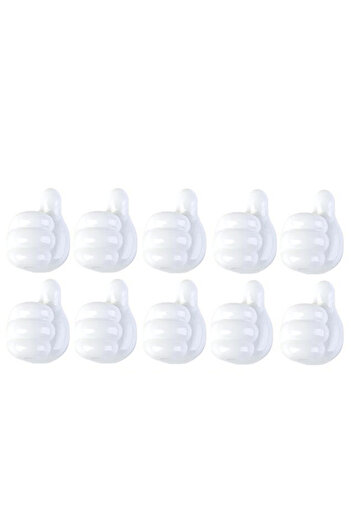 Choice White-10Pcs 10Pcs Thumb Mini Cable Organizer Silicone USB Management Clips Desktop Wire Manager Cord