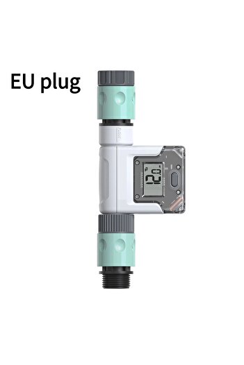Choice1 EU Plug WiFi Water Flow Meter for Garden Hose Smart Water Meter 4 Flow Modes Real-Time Flow Tracking