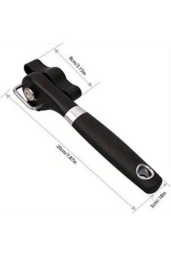 Choice 1pc Effortless Stainless Steel Can Opener – Easy-Grip, Multi-Use, No Electricity, Safe & Portable