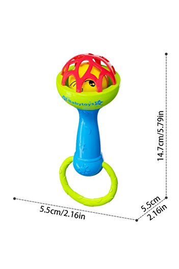 Choice Multicolor Baby Rattle Toy 0-12 Months Baby Toy Rattle Grasping Rotating Set Sensory Education Teeth