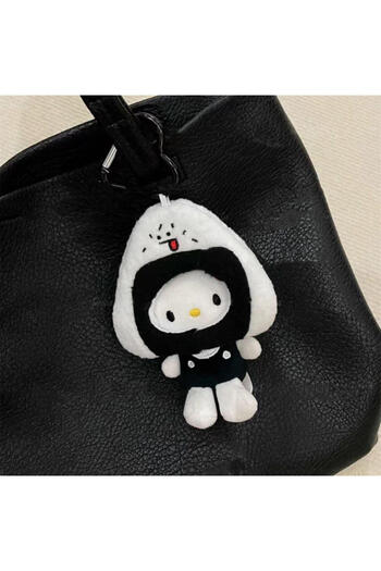 Choice 1 Sanrio Rice Ball Hello Kitty Stuffed Doll Keychain Cartoon Kitty Cat Rice Ball Modeling Keychain .